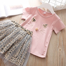 Load image into Gallery viewer, 1-4Y 2019 Hot Summer New Girls' Clothing Sets Kids Bay clothes Toddler Chiffon bowknot coat+Pants Baby Girl Clothes