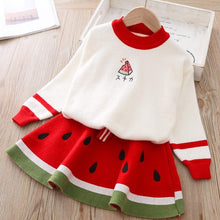 Load image into Gallery viewer, Keelorn Girls Dress Autumn Kids Girl Clothes Long Sleeve Sweater+Leopard Dress Casual 2PCS suits Student Girls' Clothing Sets