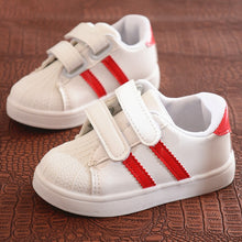Load image into Gallery viewer, Winter Autumn Baby Children's White Sneakers Toddler Shoes Kids Boys Girls Back School Confort Flat Casual Sport Shoes 1-7Years
