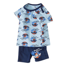 Load image into Gallery viewer, Perimedes vetement enfant fille in Boys' Clothing Baby Kids Boys Girls Short Sleeve Letter Cartoon Print Tops Shorts Outfits Set
