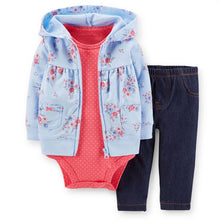 Load image into Gallery viewer, Babies Clothes Boys' and Girls' Long-sleeved Hat-jacket and Trousers Infant Clothing Baby Newborn Outfit Suit Toddler Fashion