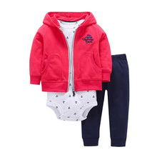 Load image into Gallery viewer, Babies Clothes Boys' and Girls' Long-sleeved Hat-jacket and Trousers Infant Clothing Baby Newborn Outfit Suit Toddler Fashion
