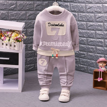 Load image into Gallery viewer, Boys' clothing in autumn and winter, new children's cartoon pure cotton suit spring and autumn long sleeves suit