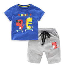 Load image into Gallery viewer, Summer Cotton Baby Boys' 2-Piece Sets Children Clothing Sets Kids Sets T-Shirt + Shorts For Age 1-8 Years Old