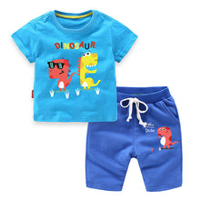 Load image into Gallery viewer, Summer Cotton Baby Boys' 2-Piece Sets Children Clothing Sets Kids Sets T-Shirt + Shorts For Age 1-8 Years Old