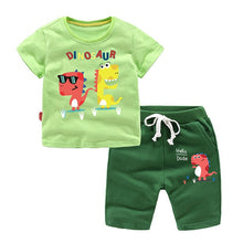 Load image into Gallery viewer, Summer Cotton Baby Boys' 2-Piece Sets Children Clothing Sets Kids Sets T-Shirt + Shorts For Age 1-8 Years Old