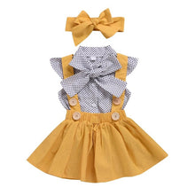 Load image into Gallery viewer, Humor Bear Baby Girl Clothes 2019 Hot Summer New Girls' Clothing Sets Kids Bay clothes Toddler Chiffon bowknot coat+Pants 1-4Y