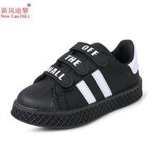 Load image into Gallery viewer, 2019 spring and autumn new style sneakers children's stripe white shoes girls casual shoes boys students sports shoes size 21-36