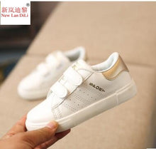 Load image into Gallery viewer, 2019 spring and autumn new style sneakers children's stripe white shoes girls casual shoes boys students sports shoes size 21-36
