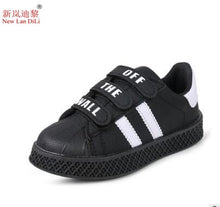 Load image into Gallery viewer, 2019 spring and autumn new style sneakers children's stripe white shoes girls casual shoes boys students sports shoes size 21-36