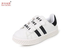 Load image into Gallery viewer, 2019 spring and autumn new style sneakers children's stripe white shoes girls casual shoes boys students sports shoes size 21-36