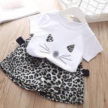 Load image into Gallery viewer, 1-4Y 2019 Hot Summer New Girls&#39; Clothing Sets Kids Bay clothes Toddler Chiffon bowknot coat+Pants Baby Girl Clothes