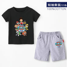 Load image into Gallery viewer, Paw patrol New 2019 Girls&#39; Baby Clothing spring  summer Breathable cotton T-shirt children&#39;s short sleeve suit children&#39;s wear