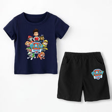 Load image into Gallery viewer, Paw patrol New 2019 Girls&#39; Baby Clothing spring  summer Breathable cotton T-shirt children&#39;s short sleeve suit children&#39;s wear