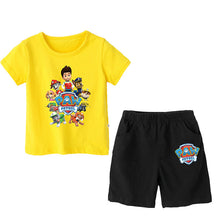 Load image into Gallery viewer, Paw patrol New 2019 Girls&#39; Baby Clothing spring  summer Breathable cotton T-shirt children&#39;s short sleeve suit children&#39;s wear