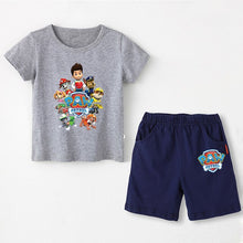 Load image into Gallery viewer, Paw patrol New 2019 Girls&#39; Baby Clothing spring  summer Breathable cotton T-shirt children&#39;s short sleeve suit children&#39;s wear