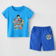 Load image into Gallery viewer, Paw patrol New 2019 Girls&#39; Baby Clothing spring  summer Breathable cotton T-shirt children&#39;s short sleeve suit children&#39;s wear