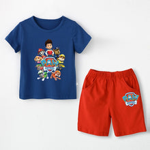 Load image into Gallery viewer, Paw patrol New 2019 Girls&#39; Baby Clothing spring  summer Breathable cotton T-shirt children&#39;s short sleeve suit children&#39;s wear