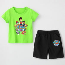 Load image into Gallery viewer, Paw patrol New 2019 Girls&#39; Baby Clothing spring  summer Breathable cotton T-shirt children&#39;s short sleeve suit children&#39;s wear