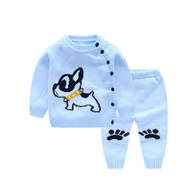 Load image into Gallery viewer, Newborn Girl Sweater Tops + Pants Children Clothing Sets Autumn Baby Outfit Set Girl Tracksuit Boys Knitted Suit Kid Clothes