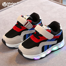 Load image into Gallery viewer, Size 21-30 Children&#39;s Led Shoes Boys Girls Lighted Sneakers Glowing Shoes for Kid Sneakers Boys Baby Sneakers with Luminous Sole