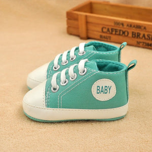 New Canvas Baby Sneaker Sport Shoes For Girls Boys Newborn Shoes Baby Walker Infant Toddler Soft Bottom Anti-slip First Walkers