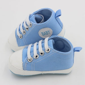 New Canvas Baby Sneaker Sport Shoes For Girls Boys Newborn Shoes Baby Walker Infant Toddler Soft Bottom Anti-slip First Walkers