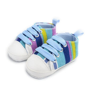 New Canvas Baby Sneaker Sport Shoes For Girls Boys Newborn Shoes Baby Walker Infant Toddler Soft Bottom Anti-slip First Walkers