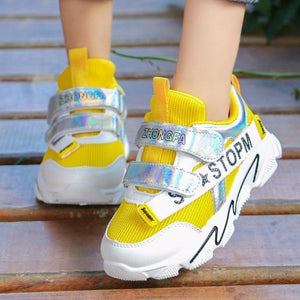 Beautiful Casual Children's Shoes Mesh Breathable Running Sneajer Non-slip Lightweight Sports Kids Casual Shoes for Girls boy