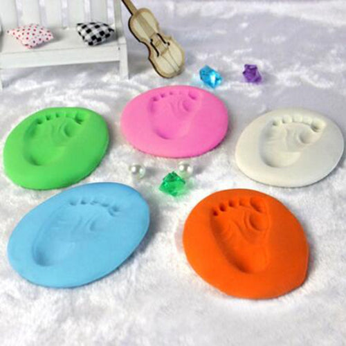 Soft Clay for modeling Baby DIY Hand Print Footprint Imprint Baby Care Air Drying Kit Casting Hand Ink Pad Fingerprint