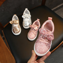 Load image into Gallery viewer, Girls Sneakers 2019 Fashion Sequined Children&#39;s Casual Shoes Sneakers Bow Children&#39;s Shoes Kids Sneakers