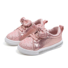 Load image into Gallery viewer, Girls Sneakers 2019 Fashion Sequined Children&#39;s Casual Shoes Sneakers Bow Children&#39;s Shoes Kids Sneakers