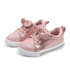 Girls Sneakers 2019 Fashion Sequined Children's Casual Shoes Sneakers Bow Children's Shoes Kids Sneakers