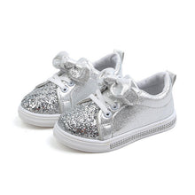 Load image into Gallery viewer, Girls Sneakers 2019 Fashion Sequined Children&#39;s Casual Shoes Sneakers Bow Children&#39;s Shoes Kids Sneakers