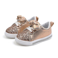 Load image into Gallery viewer, Girls Sneakers 2019 Fashion Sequined Children&#39;s Casual Shoes Sneakers Bow Children&#39;s Shoes Kids Sneakers