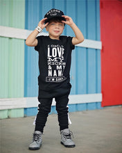 Load image into Gallery viewer, New Cotton Children Set Letter Printed Short Sleeve Tshirts Tops+Pants 2Piece Boby Children In Boys&#39; Clothing Sets