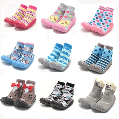 Newborn Baby boy shoes socks baby girl anti-slip sock shoes baby soft rubber sole baby floor socks Shoes