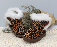 Load image into Gallery viewer, Children&#39;s Felt Boots For Girls Winter Shoes Kids Snow Boots Fashion Leopard Warm Children Footwear Baby Toddler Casual Shoes