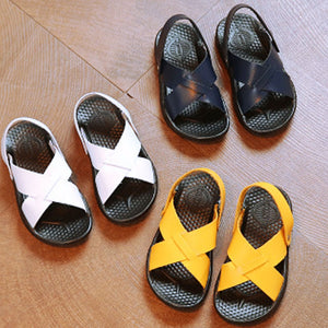 Children's summer shoes 2019 New Fashion trend Leather Sandals children's shoes sneakers sportswear for boys  simple shoes