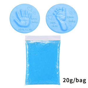 Baby Care Air Hand Foot Inkpad Drying Soft Clay Baby Handprint Footprint Imprint Casting Parent-child Hand Inkpad Fingerprint20g